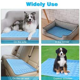 Tapete de resfriamento para cães Tapete de resfriamento automático extra grande para cães pequenos, médios e grandes, gatos, cobertor de gelo durável para animais de estimação, acessórios laváveis para cães - Image 5