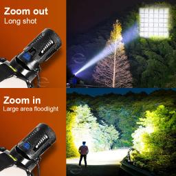 1000000lm xhp360 cabeça lanterna poderosa xhp70 frente led recarregável cabeça lanterna de pesca acampamento cabeça lanterna - Image 3