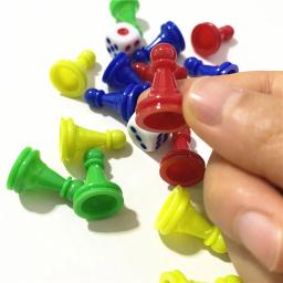 Damas De Xadrez De Plástico Para Jogos, Xadrez E Dice Componentes, Marcadores De Mesa, 16 PCs, 2.5*1.6cm, 2 PCs - Image 4