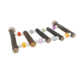 Pássaro de madeira Swing Ladder Toy Roedor Stand Holder Corda de Escalada de Papagaio Escada de Rato para Calopsitas Conures Pet Supplies - Image 6