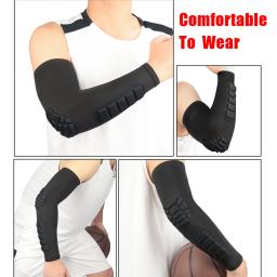1pc esportes proteção do cotovelo favo de mel anti-colisão proteção de pressão braço manga basquete ciclismo fitness equipamentos de proteção - Image 5
