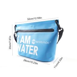 Saco seco impermeável com zíper, Travel Handbag Pack, Wash Sack, Natação, Rafting, Caiaque, Rio Trekking, Flutuante, Boating Water Bag - Image 6