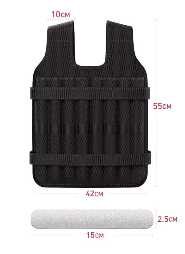 Colete de Peso com Placa de Aço para Treinamento e Corrida - Equipamento Ideal para Aumentar Desempenho