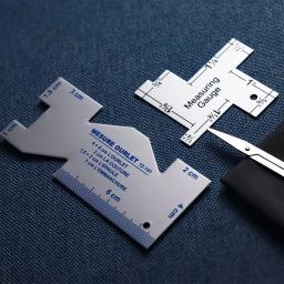 Patchwork Gauge Régua para Corte De Precisão Fácil, Medidor De Medição, Ferramenta De Costura De Roupas, Doméstico, Quilting, Costura - Image 6
