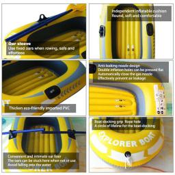 Barco inflável flutua para rafting, caiaque canoa, lago flutuante ao ar livre, 2 ou 3 pessoas, bote - Image 4