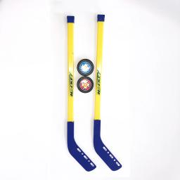Bastão de hóquei no gelo para crianças, ferramenta de plástico para treinamento, esporte de inverno, serve para 3 a 12 anos, 2 sticks e 2 ball, 4 peças - Image 5