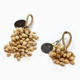 Instrumentos de percussão naturais, sino de mão, casca de fruta natural, cura semente, porca, handbell, som terapia - Image 5