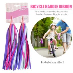 Bicicleta colorida guiador fita com borla para crianças, decoração bicicleta, ciclismo acessórios, 2pcs - Image 3