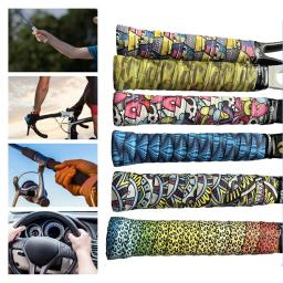 Overgrips de raquete de badminton multicoloridos, nova impressão autoadesiva, faixa de tênis, absorção de choque, suprimentos esportivos - Image 1