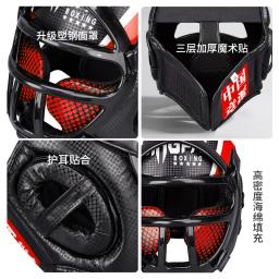 Boxe para crianças e adultos, Equipamento de treinamento, Capacete protetor de taekwondo, Sparring marcial Muay Head Chapelaria, tailandês - Image 5