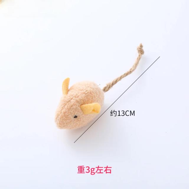 Brinquedo Interativo Provocando Plush Mouse para Gatos na Pet Shop