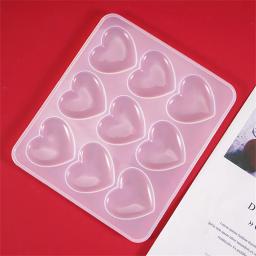 Forma Do Coração De Resina Epóxi Moldes, Molde De Fundição De Silicone, Colar Chaveiro, Pingente De Jóias Charme, Artesanato Fazendo Suprimentos - Image 2