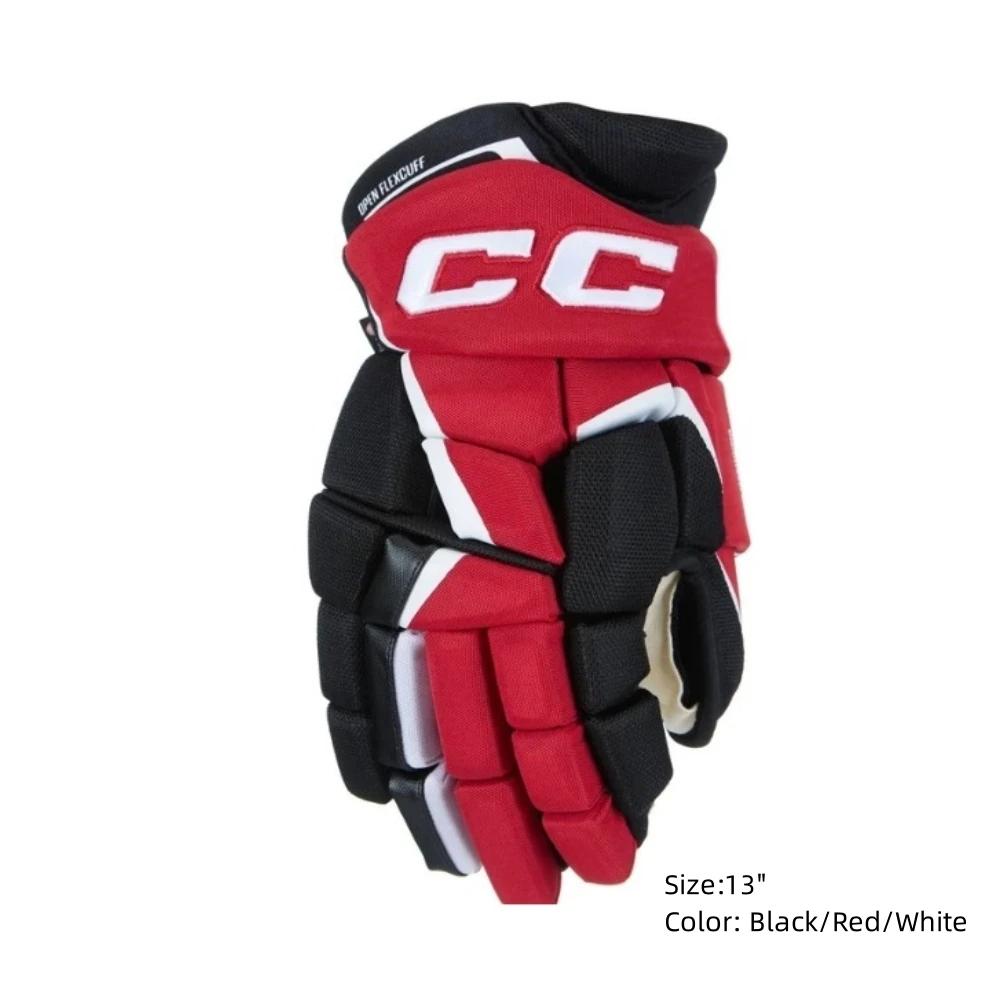 Rollor ao ar livre para treinamento de hóquei, luvas dos jogadores, sênior, preto, vermelho, tamanho do jogador 13, 14 ", FT6 PRO - Image 1