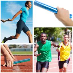 Alumínio Relay Batons Training Tool, Atletismo, Corrida de Corrida, Match Game, Sport Tool, Azul, 4 pcs - Image 4