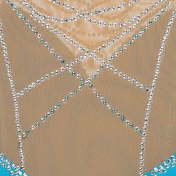 Vestido colorido brilhante de patinação artística feminino, saia de balé infantil, saia de dança feminina, manga comprida, roupa de patinação no gelo com strass - Image 4