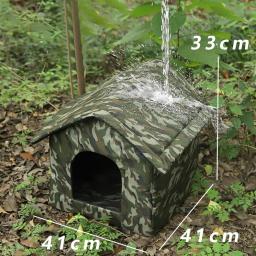 Casas impermeáveis de inverno para pets, Indoor e Outdoor, Cães e Gatos, Pequenos e Médios Pets - Image 5