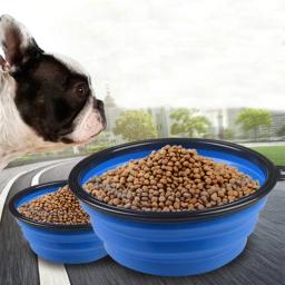 350/1000ml pet cat comida tigela de água para cães gatos seguro látex dobrável filhote de cachorro grande cão de viagem tigelas ao ar livre suprimentos alimentador maschas - Image 6