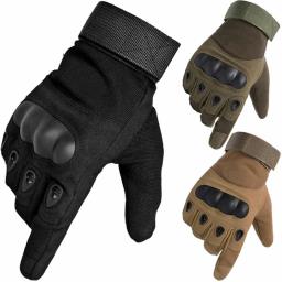 Luvas Full Finger Motorcycle para Homens e Mulheres, Tático, Caça, Tiro, Knuckle, Proteção, Esportes, Ciclismo, Bicicleta, Bicicleta - Image 1