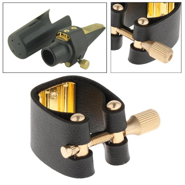 Conjunto de Bocal para Saxofone com Ligadura Fixadora - Ferramenta de Reparo Ideal para Músicos e Orquestras