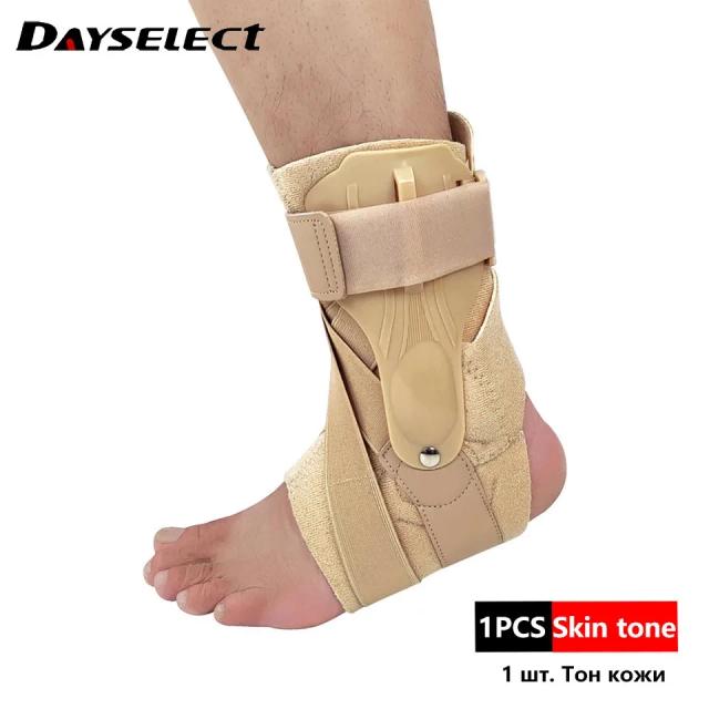 Suporte de Tornozelo Ajustável para Esportes - Compressão e Proteção para Ciclismo, Corrida, Basquete e Futebol