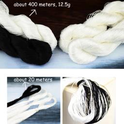 100% Mulberry Seda Bordado Fio Seda Chinesa Fios Artesanais Branco Creme Bege Preto Cinza Verde Cacau Cacau Cor Marrom 32 33 111 112 113 114 115 116 117 118 - Image 2