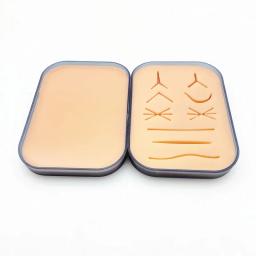 Reutilizável Silicone Sutura Training Pad Sutura Training Pad Modelo de pele traumática humana Modelo de ensino - Image 1