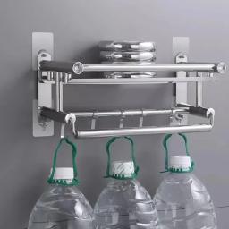 50/1 pçs adesivo parafuso ganchos de parede moldura de foto relógio pendurado prego titular punch-livre cozinha banheiro gancho de armazenamento - Image 4