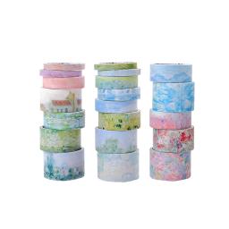 Conjunto de fita washi de pintura vintage, 20 rolos, fita decorativa larga para artesanato diy, notebook, bala, diário, scrapbooking, suprimentos - Image 2