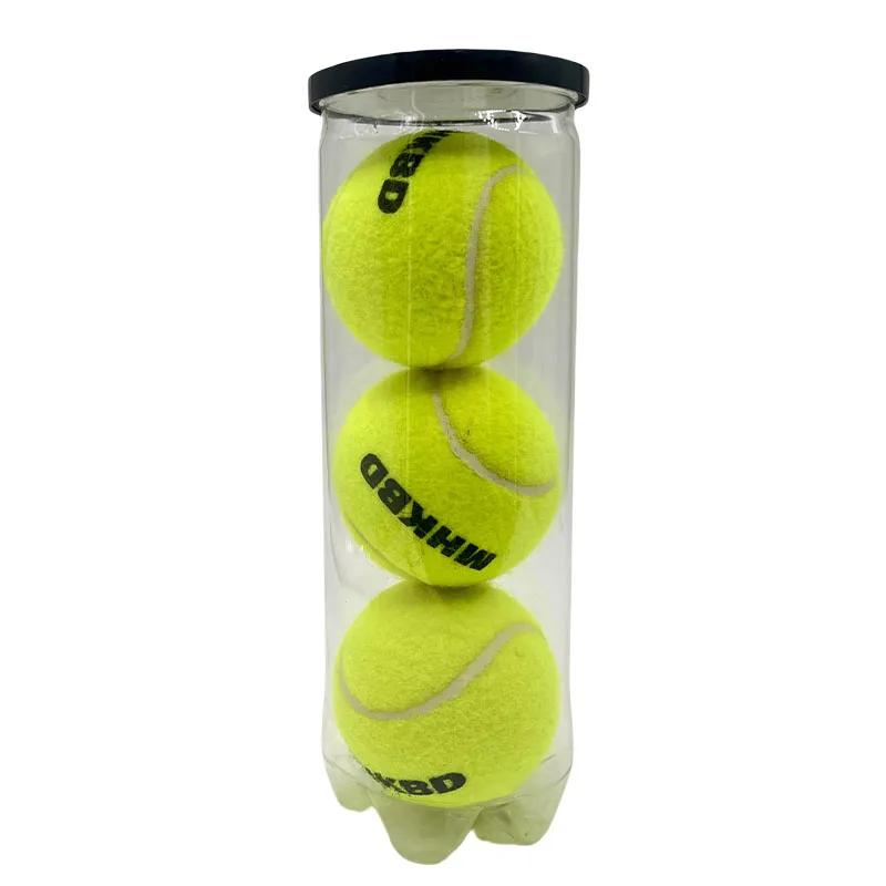 3 pçs mhknd padel bolas de borracha de fibra de alta elasticidade para treinamento de competição adulto cão de estimação jogando bolas ao ar livre durável - Image 1
