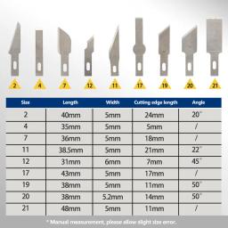 Precision Aluminum Alloy Cutter Blades Set, ferramentas manuais, artesanato, Hobby Paper Cutting, escultura, DIY Repair Tool, 8pcs - Image 4