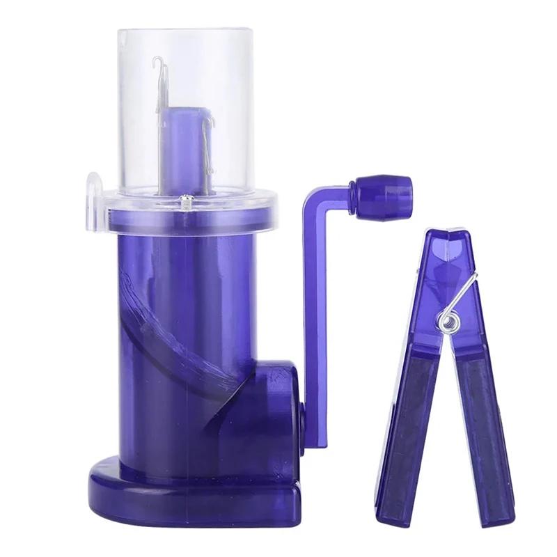 Máquina de tricô portátil, tear de malha com manivela, malha de mão trançada, camisolas DIY e cachecóis acessórios - Image 1