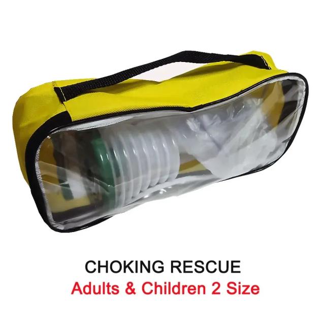 Dispositivo de Resgate de Asfixia para Adultos e Crianças - Kit de Emergência CPR para Viagens e Primeiros Socorros