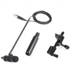Microfone mu100 + clipe de violino m100v + adaptador de energia fantasma xlr instrumento condensador microfone para instrumentos de vento de violino 6 peças - Image 1