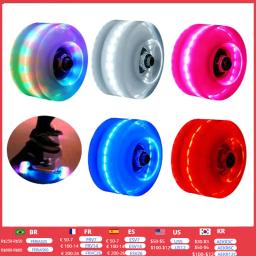 Light Up Quad Roller Skate Rodas com Rolamentos Instalados, Luminous Quad Roller, Rodas de Skate, 4Pcs - Image 1