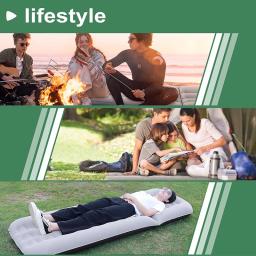 K-STAR ao ar livre colchão inflável automático portátil dobrável acampamento à prova de umidade colchão cama inflável acampamento sofá cama - Image 4