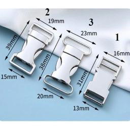 Liberação Lateral Fivela De Metal Para Pulseira Paracord, Clipe De Fivela Para Coleira De Animais De Estimação, Arnês, Sacos De Costura, Acessórios DIY, Fixador, 13-25mm, 1Pc - Image 4