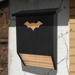 Casa de morcego de madeira estável profissional árvore pendurado fácil de instalar abrigo de caixa de morcego para jardim quintal fora da decoração - Image 3