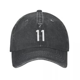 Blue Lock Boné de Futebol, Vintage, Denim angustiado, Headwear Anime japonês, Corrida ao ar livre, Golf Caps, Unisex, 11 Número - Image 1
