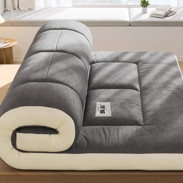 Colchão Tatami Confortável de Fibra de Soja para Dormitório Estudantil - Macio, Estofado e Versátil como Cama Futon Dupla e Tapete de Chão