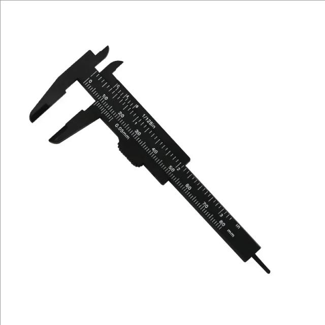 Mini Pinça de Plástico Vernier: Ferramenta de Medição Compacta para Estudantes, Ideal como Presente, Faixa de Medição 0-80mm