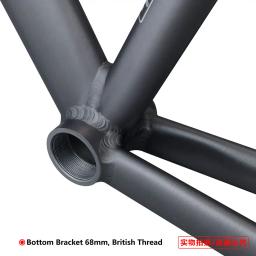 Peças de bicicleta de velocidade única tsunami snm100 conjunto de quadros de bicicleta de engrenagem fixa 700c quadro de alumínio pista de corrida fixie conjunto de quadro de bicicleta - Image 4