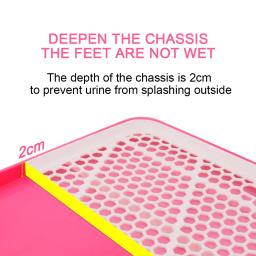 Banheiro portátil com coluna, Tapete de vaso sanitário para cachorro, Almofada de treinamento potty filhote de cachorro, Suporte interno do pee pad, Fácil de limpar - Image 4