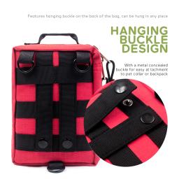 Pet Emergency First Aid Kit, Caso Médico, Cuidados com Trauma Portátil, Molle Bolsa para Treinamento, Caminhadas, Camping, Caça, Completo, 160Pcs - Image 5