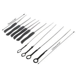 27 pçs bloqueio picareta suprimentos ferramentas serralheiro chave quebrada extrator automático remover ganchos diy mão conjunto de ferragens com prática - Image 4