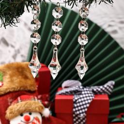10 peças de contas de cristal acrílico adornam o candelabro guirlanda casamento pendurado cristal - Image 5