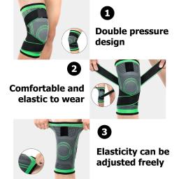 Compressão Joelheiras para Artrite, KneePad, Joelheiras, Apoio Conjunto, Segurança Esportiva, Voleibol, Ginásio, Esporte Brace Protector, 2Pcs - Image 3