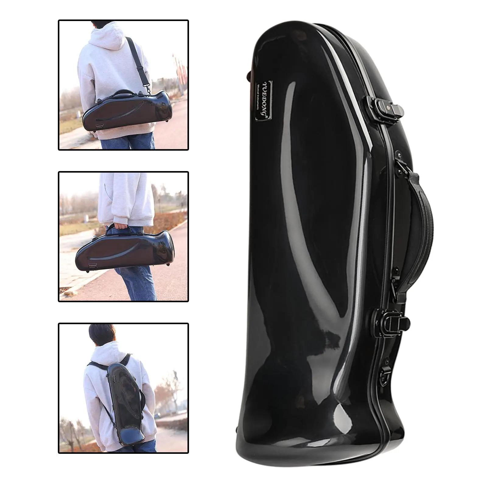 Trompete caso caixa de instrumentos musicais mochila estojo de transporte portátil fibra de carbono ajustável bolsa de ombro caso instrumento vento - Image 1