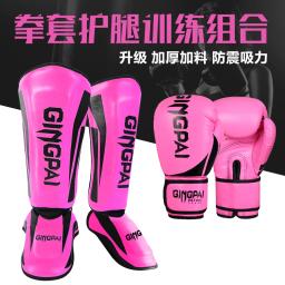 Caneleiras de Boxe Profissional, Protetores Masculinos, Sacos de Areia de Treino Feminino, Adulto, Luvas - Image 3