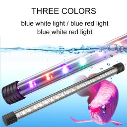LED impermeável aquário luz, tanque de peixes luz, lâmpada subaquática, aquários decoração, iluminação planta crescer, 18-58cm, 220-240V - Image 2