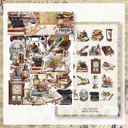 Panalisa-Kit Vintage Die Cuts Adesivos Coleção, Planejador Scrapbooking, Fazer Cartão, Journaling Project, 40Pcs - Image 1